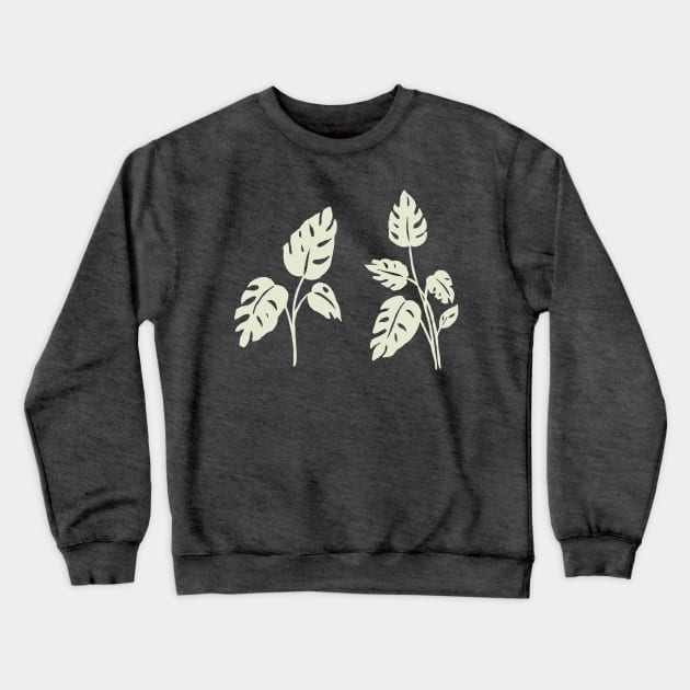 Monstera Crewneck Sweatshirt by erinalise